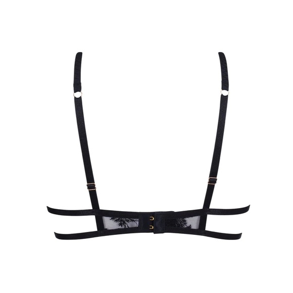 Bluebella Women's Cassandra Bra Black - 34DD Lace Lingerie Strappy Valentines - Picture 3 of 16